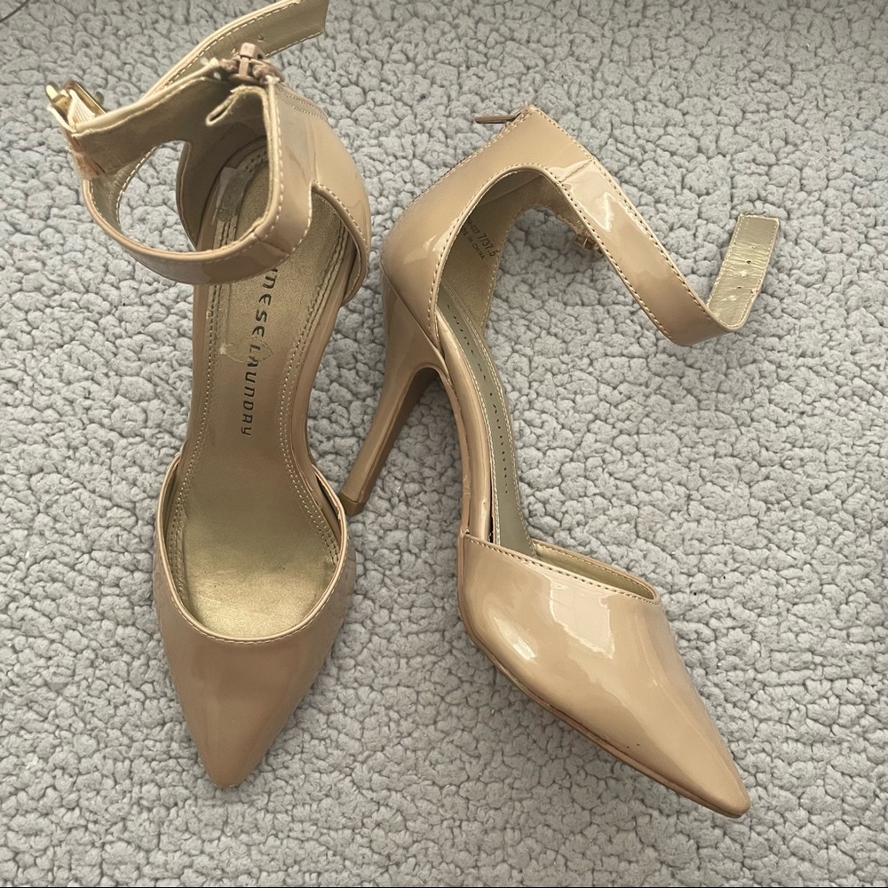 Nude ankle strap heels by Chinese Laundry